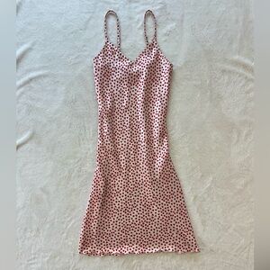 Heart themed satin dress by Trashy Made in USA